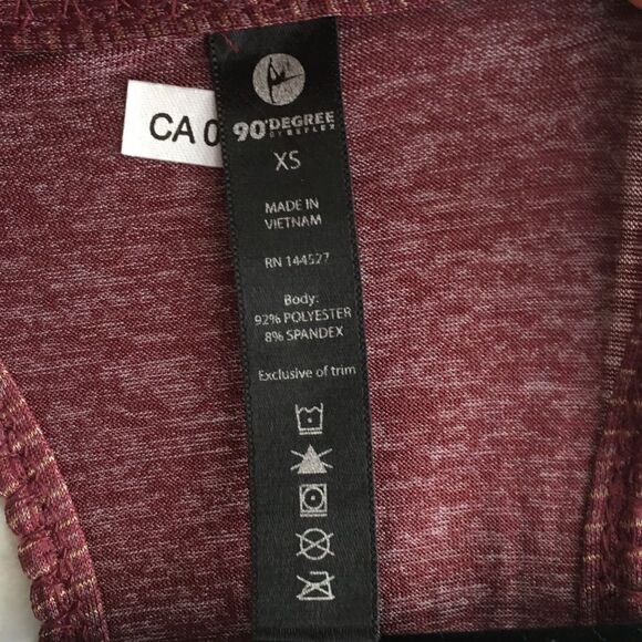 90 DEGREE by REFLEX Striped Racerback Tank Top XS - Picture 4 of 4